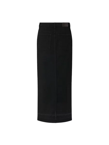 Maksi spódnica jeansowa Pinko czarna