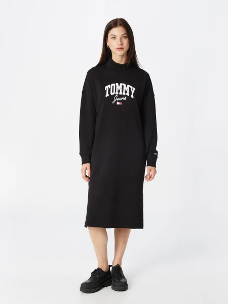 Tommy Jeans Rochie TJW NEW VARISTY negru