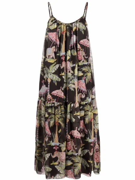 Rochie Red Valentino cu imagine în straturi de costum negru