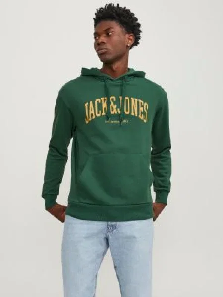 JACK & JONES Mikina JOSH karí / nefritová