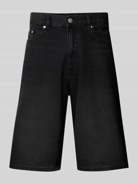 Szorty jeansowe o kroju baggy fit z 5 Review czarne