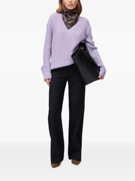 Pantaloni Retori evazate albastru