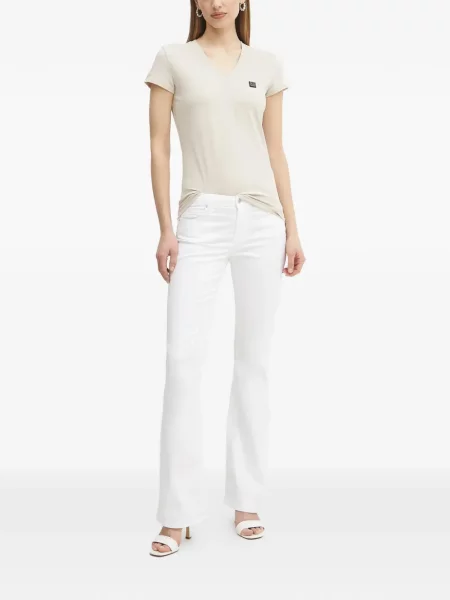 V-nyakú póló Armani Exchange autogrammal