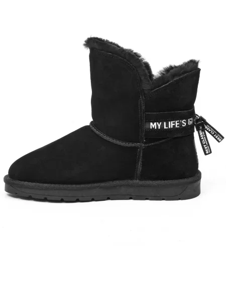 Gooce Škornji za v sneg Zina črna bela