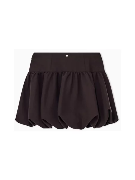 Spódnica Armani Exchange z krepy brązowa