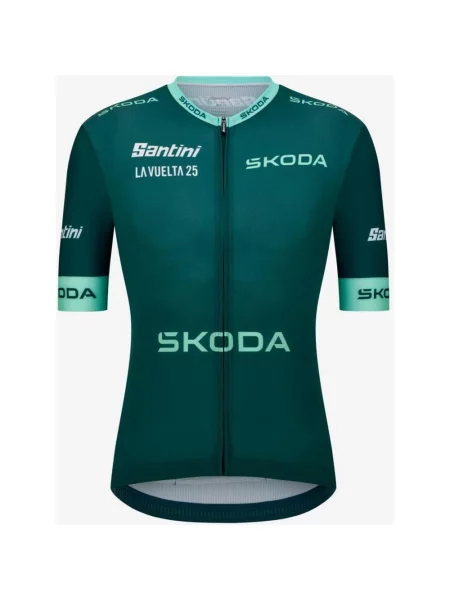 Koszulka rowerowa La Vuelta Lider Klasyfikacji Punktowej krótki rękaw Krój Classic S zielony