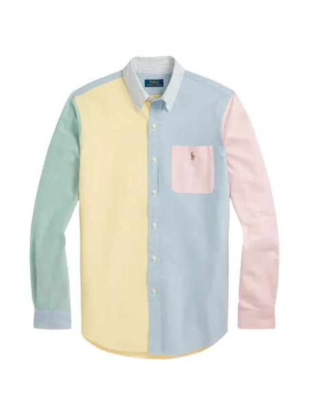 Tricou polo Polo Ralph Lauren cu glugă cu blană cu broderie roșu