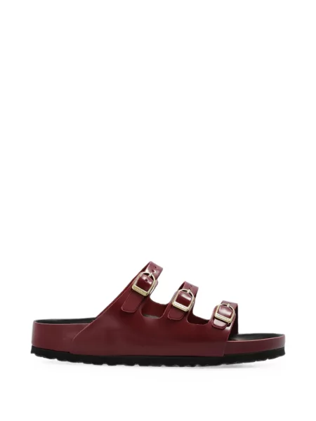 Sandale Birkenstock fără toc roșu