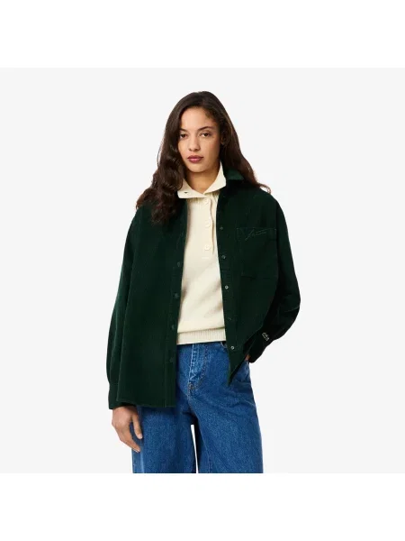 Рубашка Lacoste зеленая