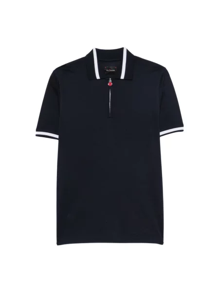 Koszulka polo Kiton niebieska