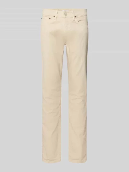 Jeansy o kroju slim fit z 5 Polo Ralph Lauren białe