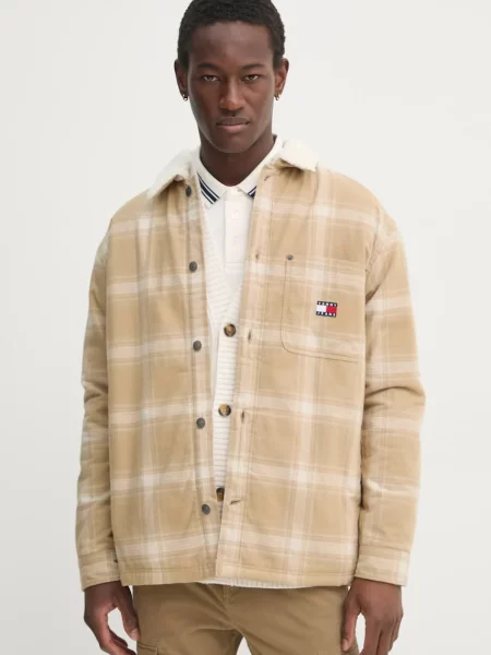 Tommy Jeans geaca barbati de tranzitie bej