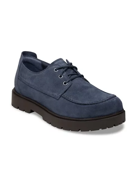 Semišové polobotky Birkenstock Highwood Moc Lace Low modré
