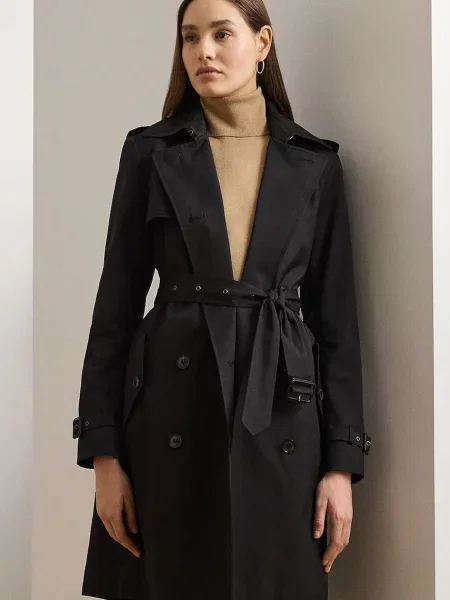 Тренч Lauren Ralph Lauren черный
