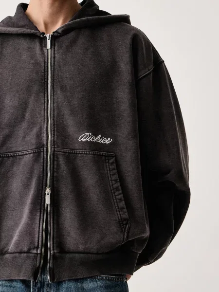 Dickies кофта на застібці з капюшоном з бавовною