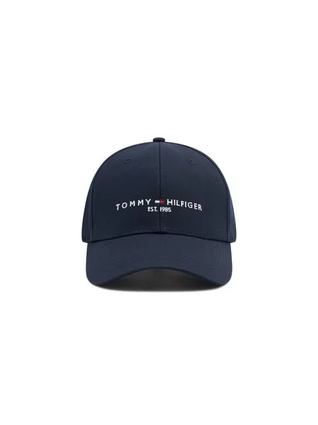 TOMMY HILFIGER Sapkák éjkék / tűzpiros fehér