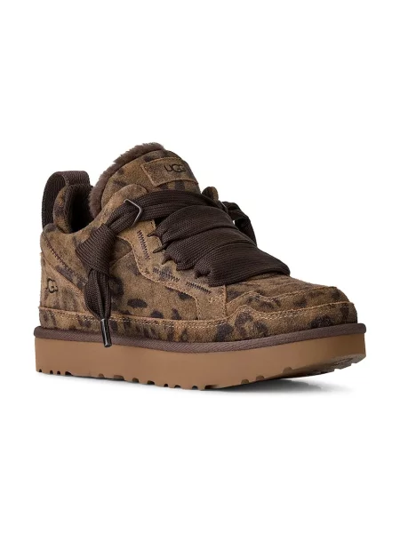 Pantofi Ugg din piele cu buline maro