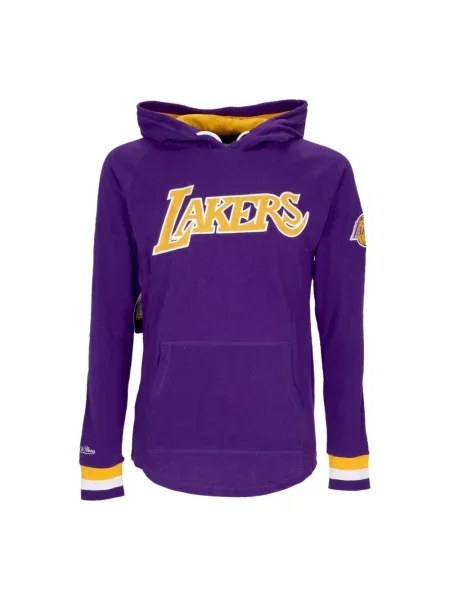 Bluza z kapturem Mitchell & Ness fioletowa