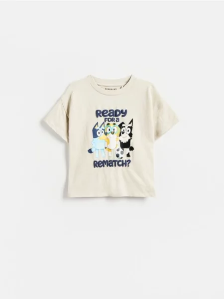 Reserved Bluey tričko béžová
