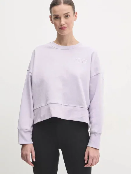 Dkny bluza gładka fioletowy