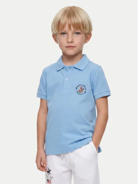 Beverly Hills Polo Club Тениска с яка и син