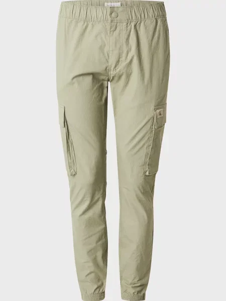 Штани карго Calvin Klein Jeans скінні зелені