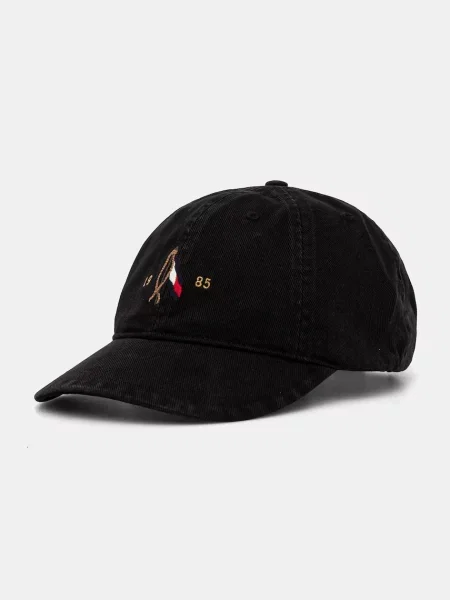 Kšiltovka Tommy Hilfiger hladká černá
