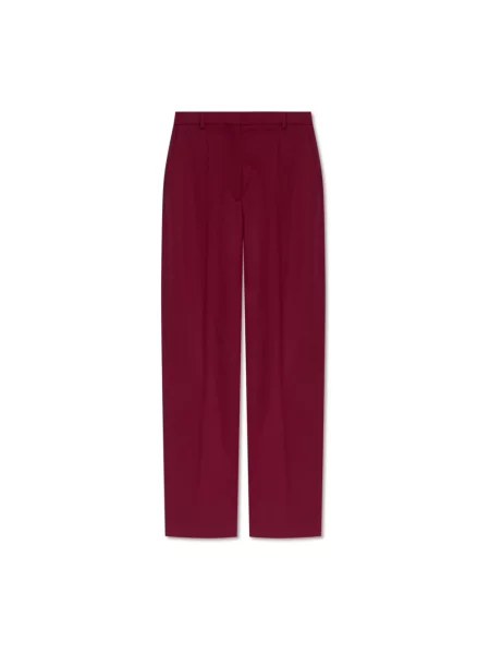 Spodnie Stella Mccartney wełniane czerwone