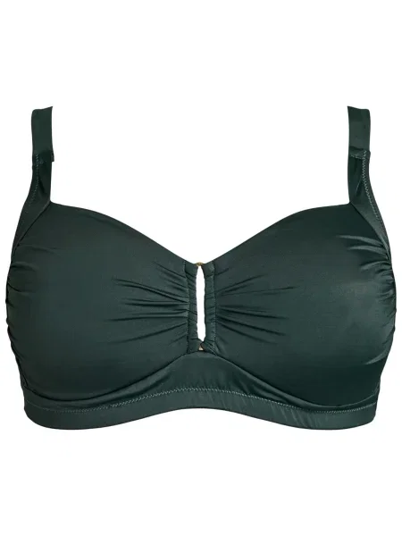 Swim by Zizzi Sutien costum de baie Stilde închis verde