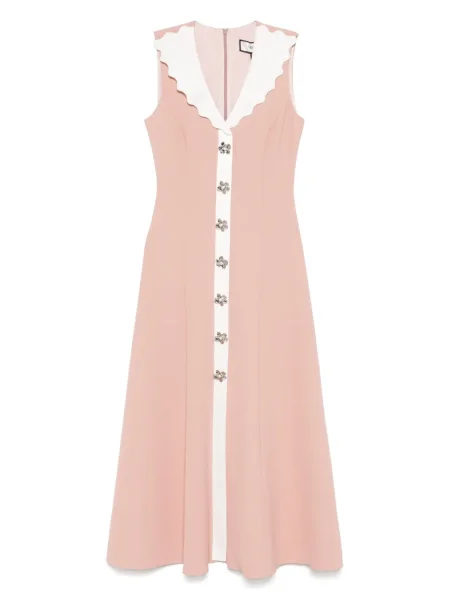 Rochie midi Nissa până la genunchi de costum roz