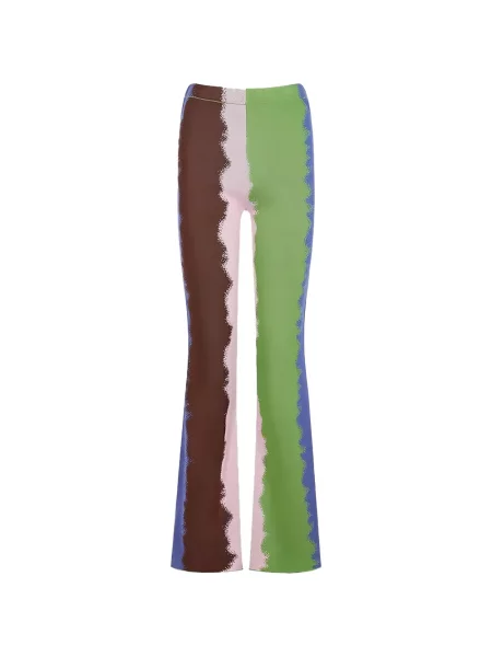 Pantaloni House Of Sunny cu imagine verde