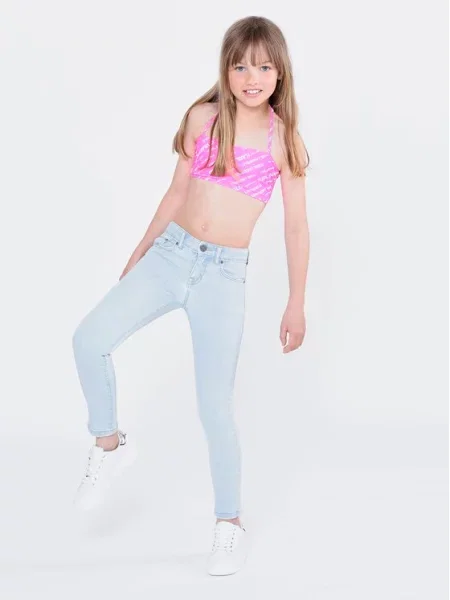 Jednodílné plavky Karl Lagerfeld Kids růžové
