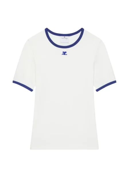 Tricou Courreges cu autograf alb