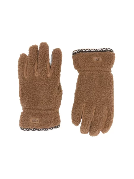 Rękawiczki Ugg plecione brązowe