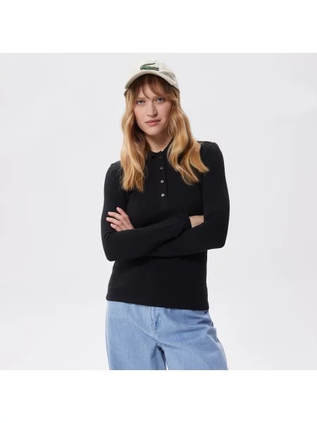 Поло Lacoste черное