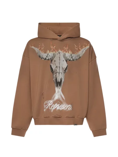 Hanorac cu glugă Represent maro