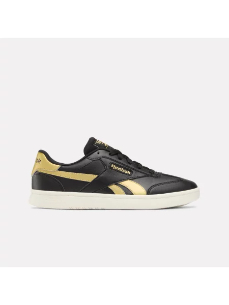Reebok Forte Lounger Sneakersy female BLACK/GOLD/CHALK Size: 35 czarne