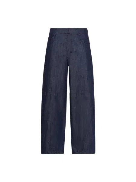 Spodnie Max Mara niebieskie