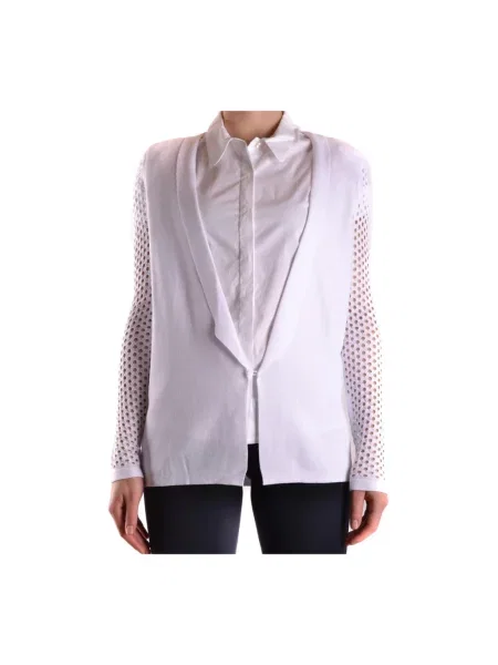 Dzianinowy kardigan Pinko biały