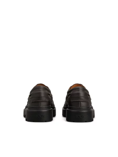 Półbuty Tod's skórzane brązowe
