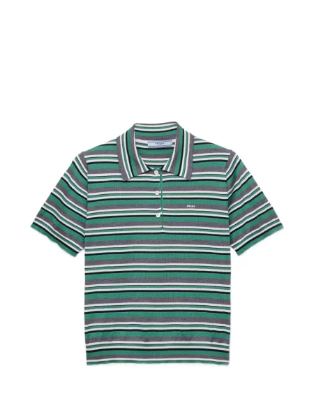 Scurt tricou polo Prada verde