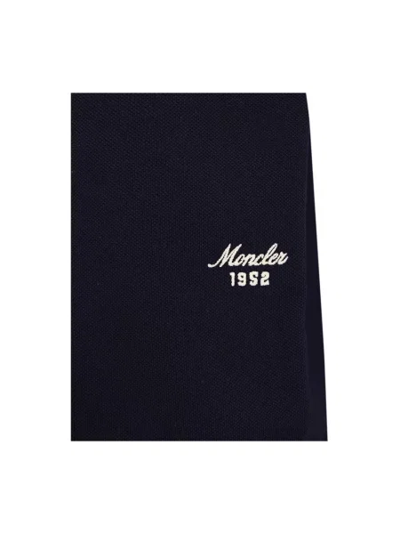 Koszulka polo Moncler z logo niebieska