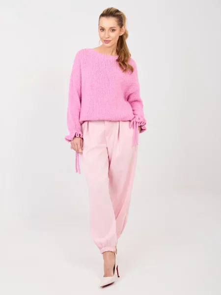 Spodnie sportowe Italy Moda różowe