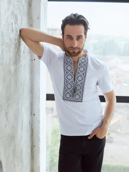 Рубашка Folk Moda белая