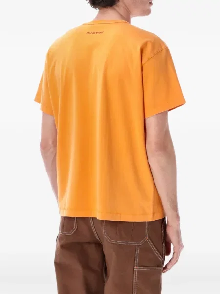 Marškinėliai Vans apvaliu kaklu oranžinė