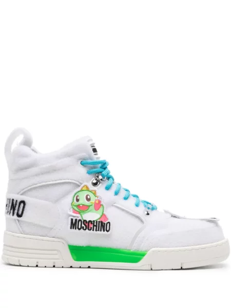 Sneakerși Moschino alb