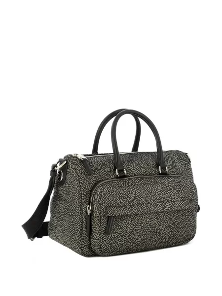 Geantă shopper Borbonese alb