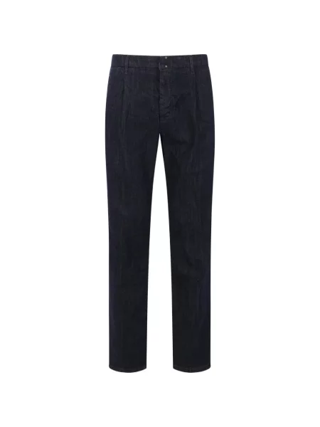 Плисирани дънки Incotex синьо