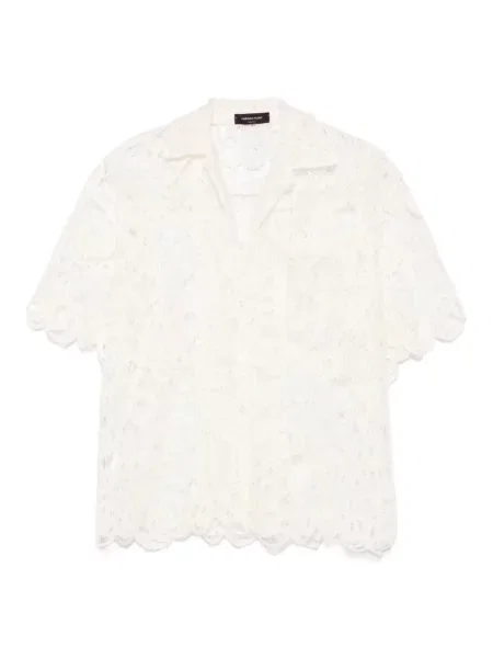 Koszula Fabiana Filippi koronkowa biała