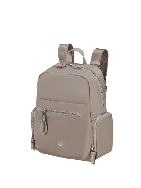 Кожаный повседневный рюкзак Samsonite бежевый